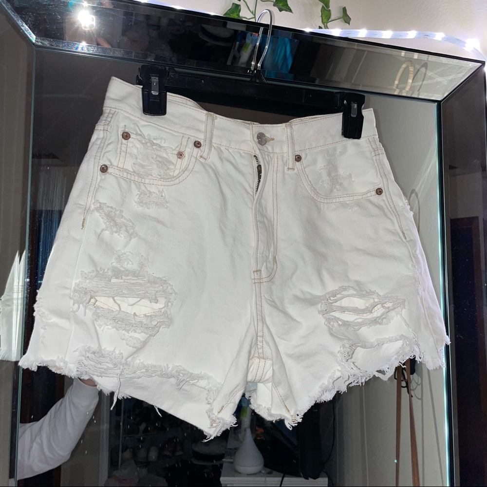 American Eagle White Jean shorts